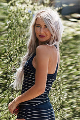 Black-Stripe-High-Neck-Sport-Bathing-Suit