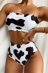 Cow-Print-Bandeau-High-Waist-Two-Piece-Bikini-Set