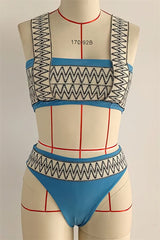 Wave-Pattern-Print-Stitching-Collection-Two-Piece-Sets