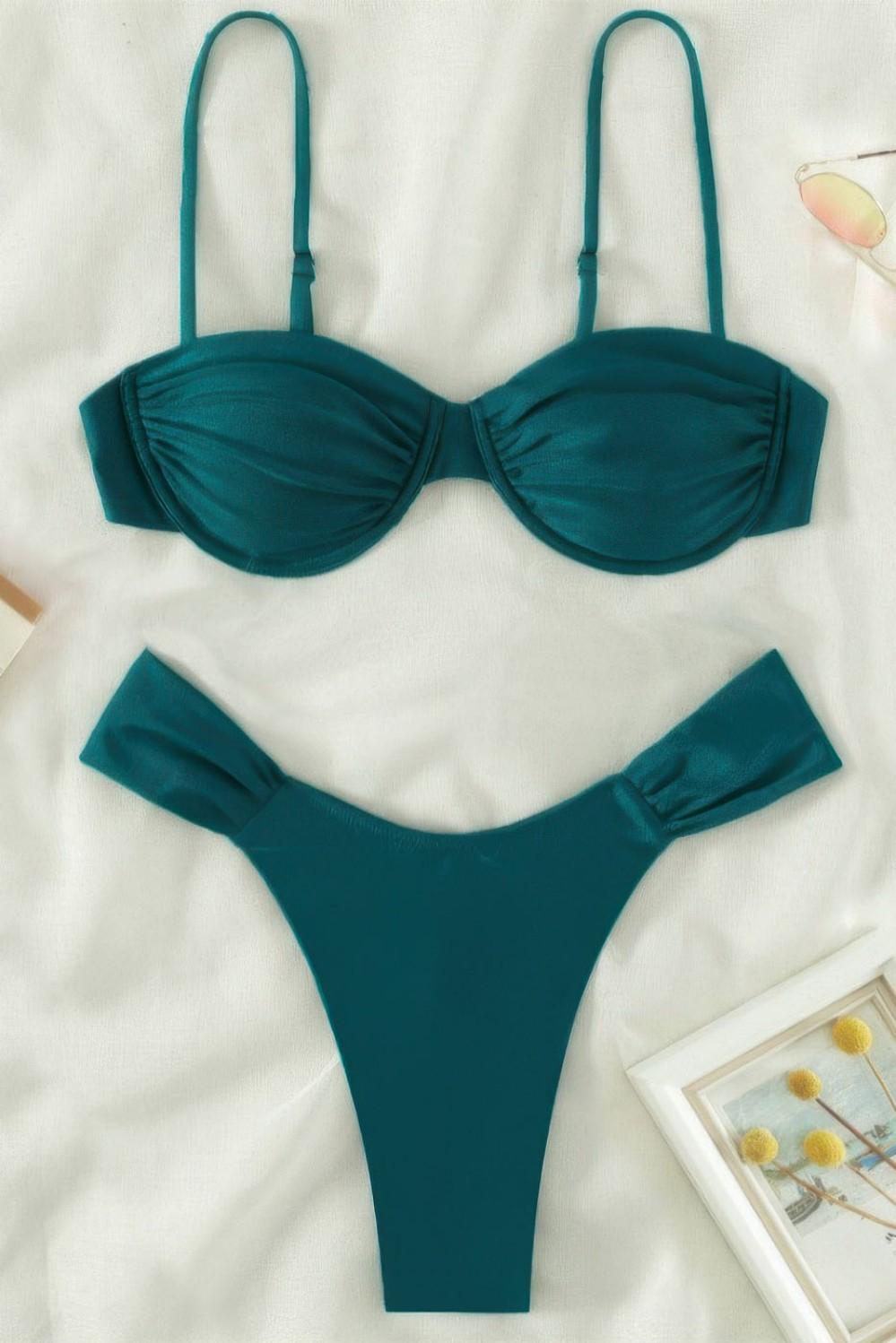 Conjuntos de bikini de dos piezas con tirantes y sin espalda