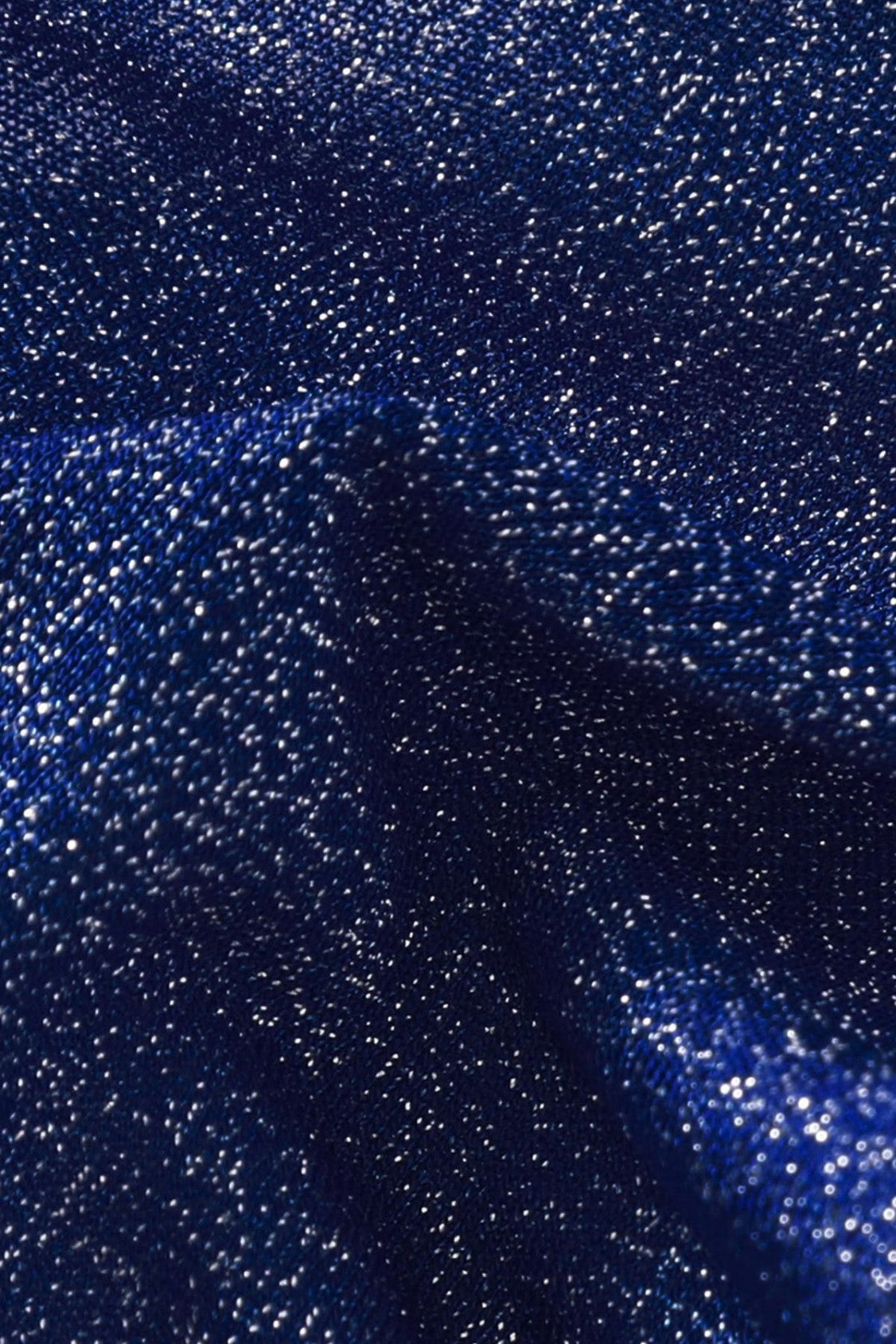 Blue Glitter Shell Decorative Bikini Swimsuit Two-Piece Set