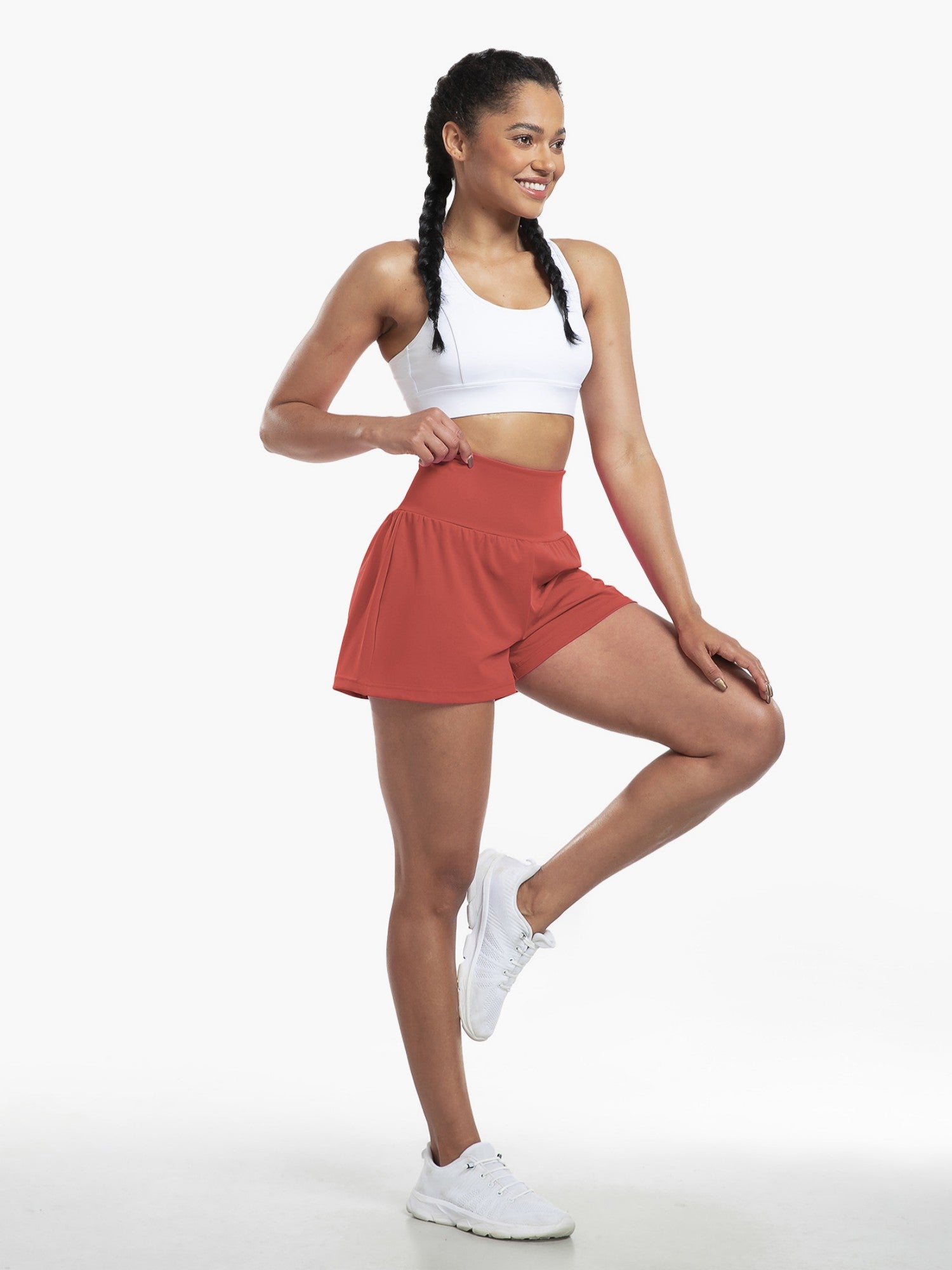 High-Waist Quick-Dry Invisible Pocket Yoga Beach Shorts