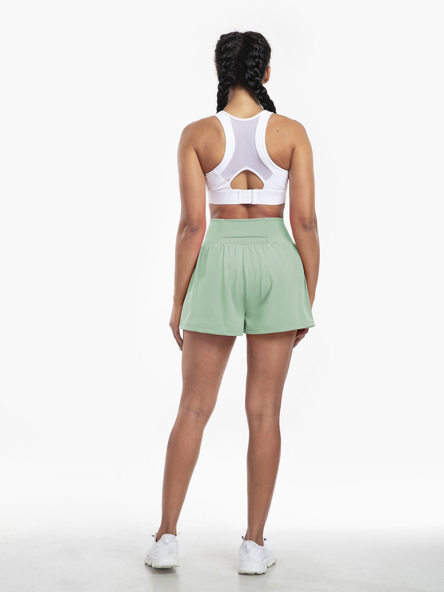High-Waist Quick-Dry Invisible Pocket Yoga Beach Shorts