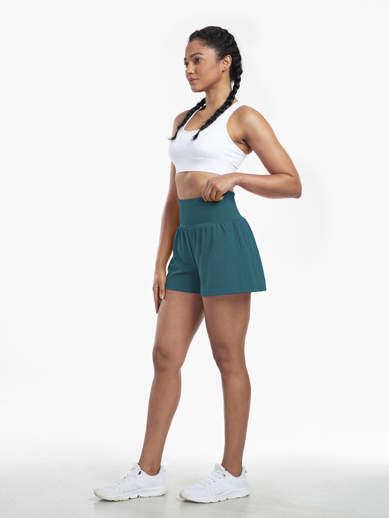 High-Waist Quick-Dry Invisible Pocket Yoga Beach Shorts