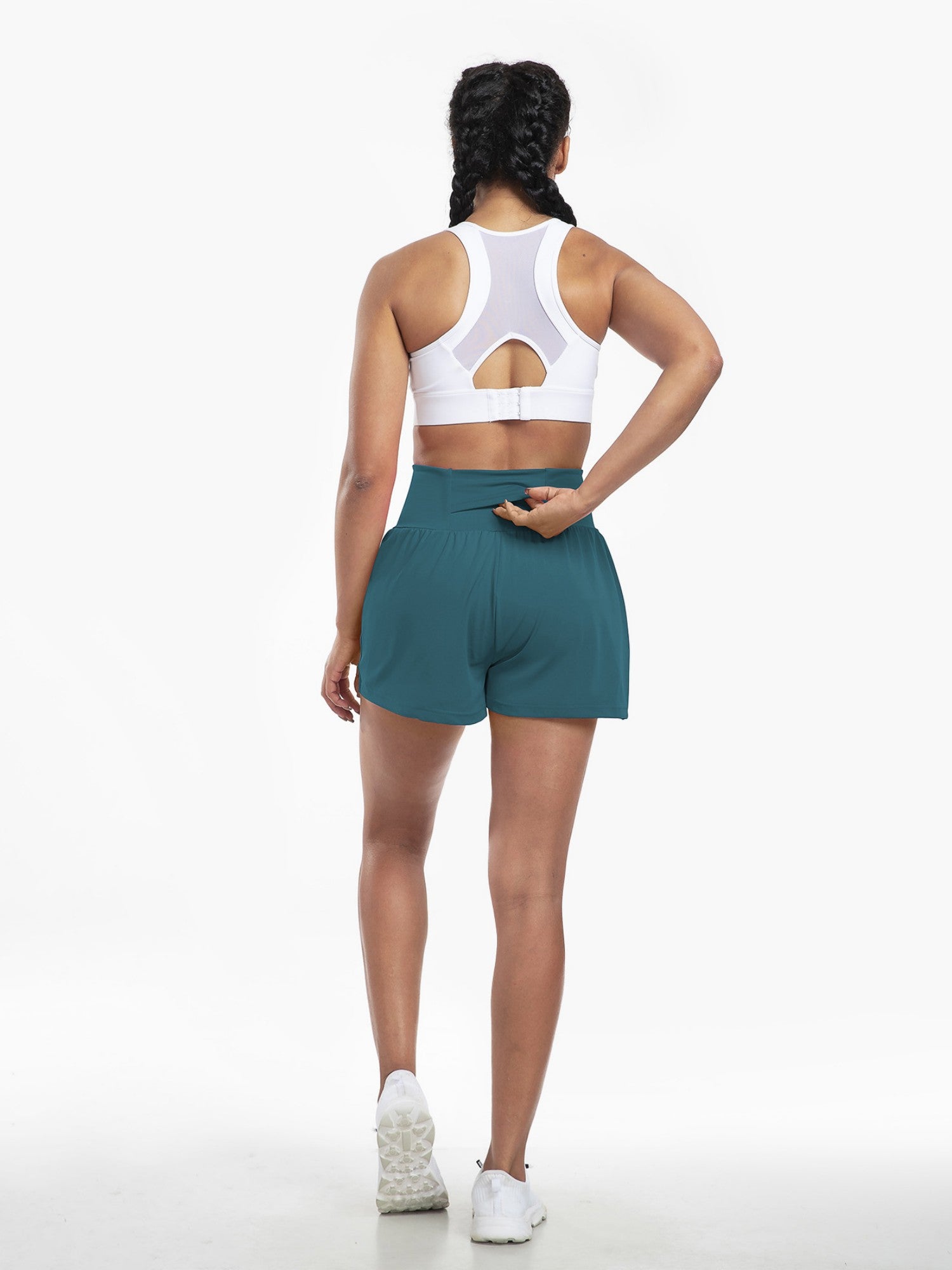 High-Waist Quick-Dry Invisible Pocket Yoga Beach Shorts