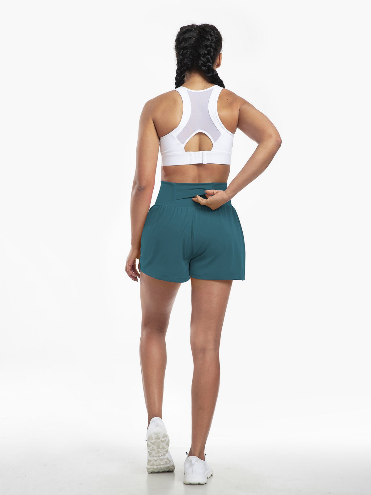 High-Waist Quick-Dry Invisible Pocket Yoga Beach Shorts