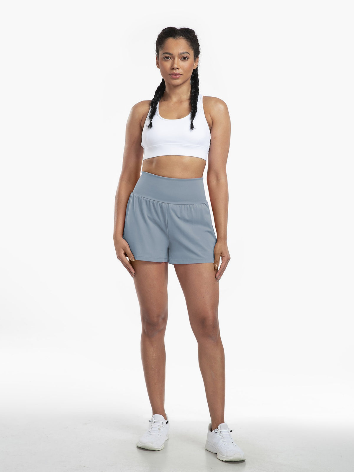 High-Waist Quick-Dry Invisible Pocket Yoga Beach Shorts