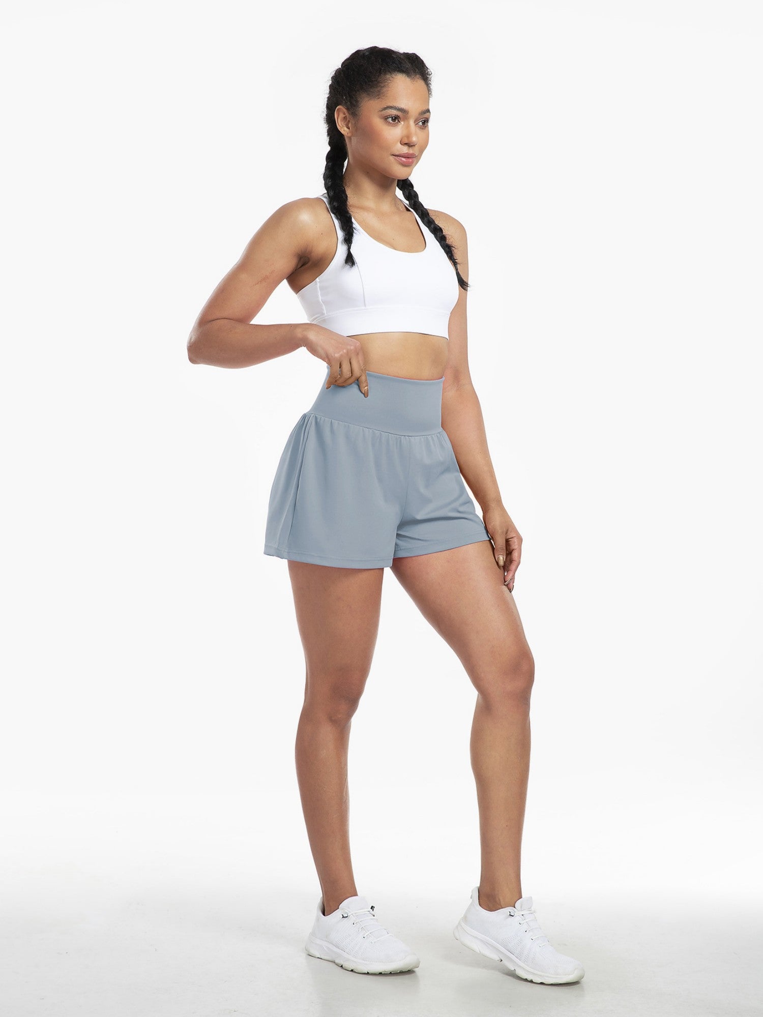 High-Waist Quick-Dry Invisible Pocket Yoga Beach Shorts