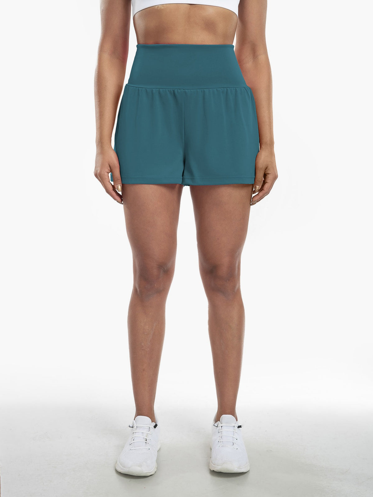 High-Waist Quick-Dry Invisible Pocket Yoga Beach Shorts
