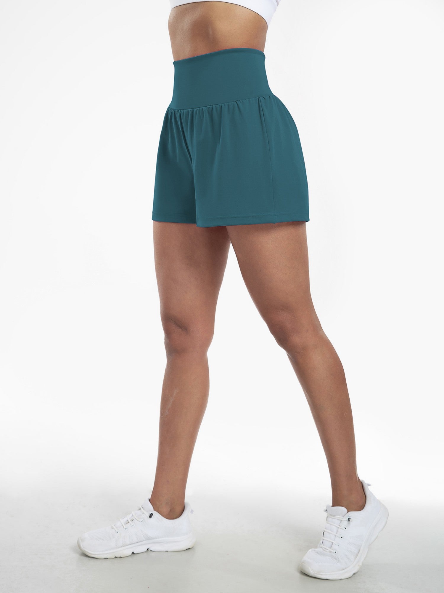 High-Waist Quick-Dry Invisible Pocket Yoga Beach Shorts
