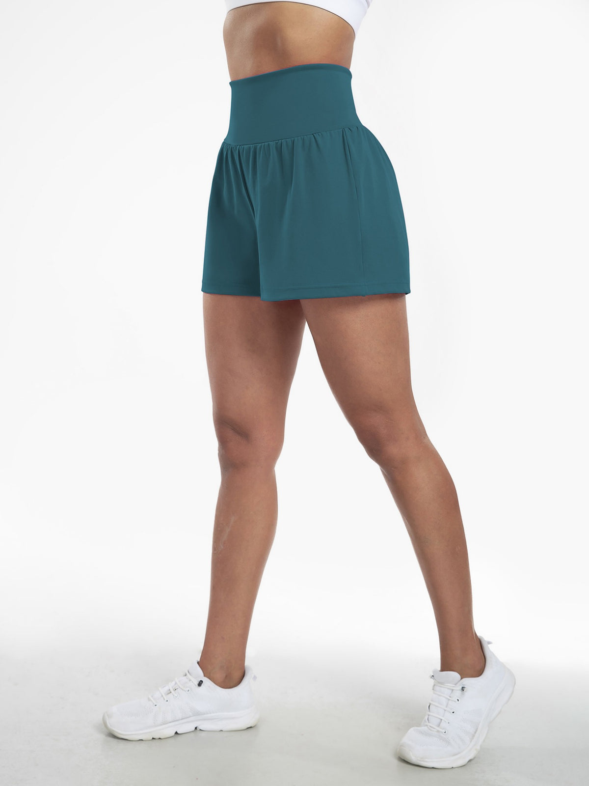 High-Waist Quick-Dry Invisible Pocket Yoga Beach Shorts