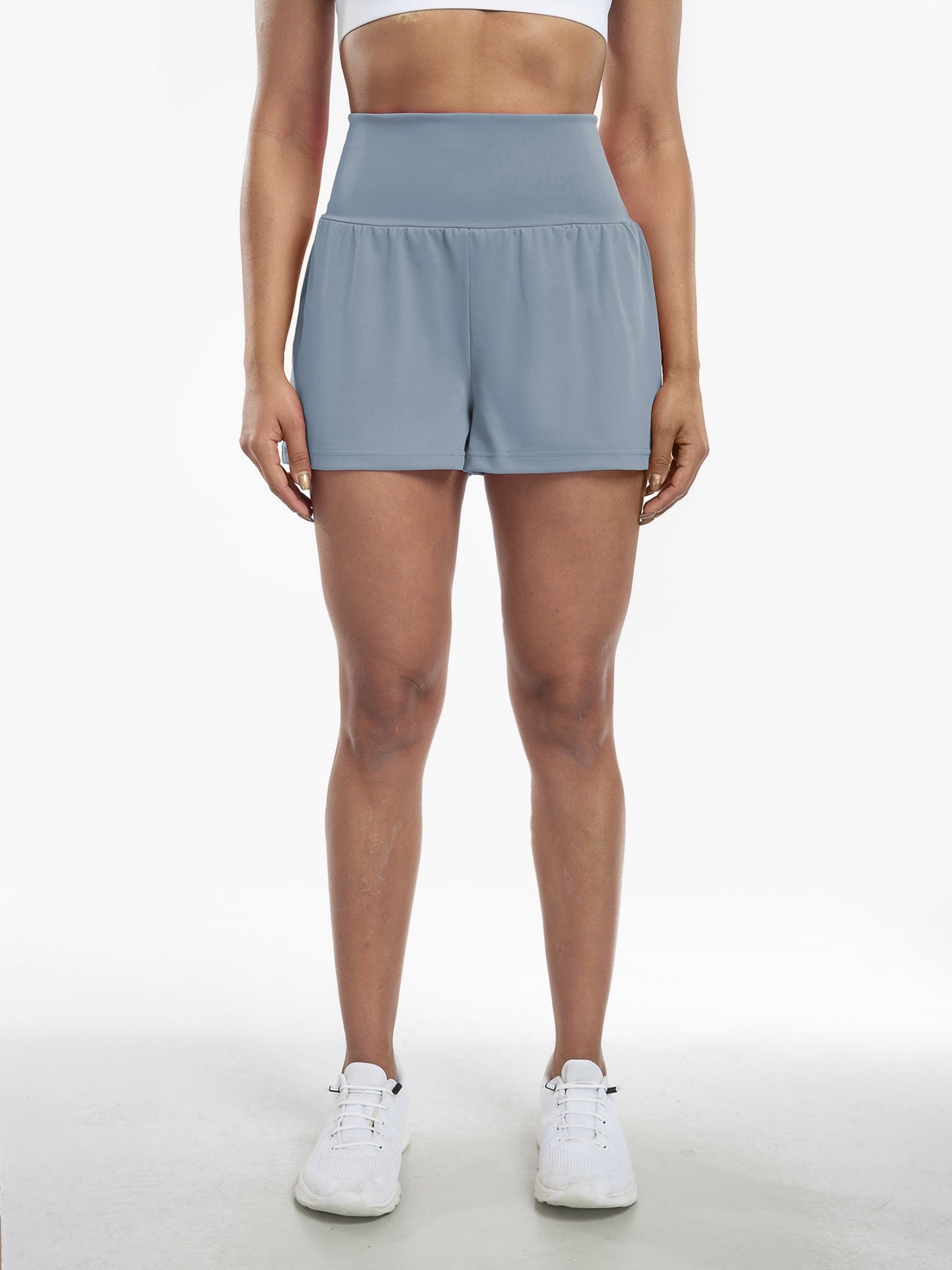 High-Waist Quick-Dry Invisible Pocket Yoga Beach Shorts
