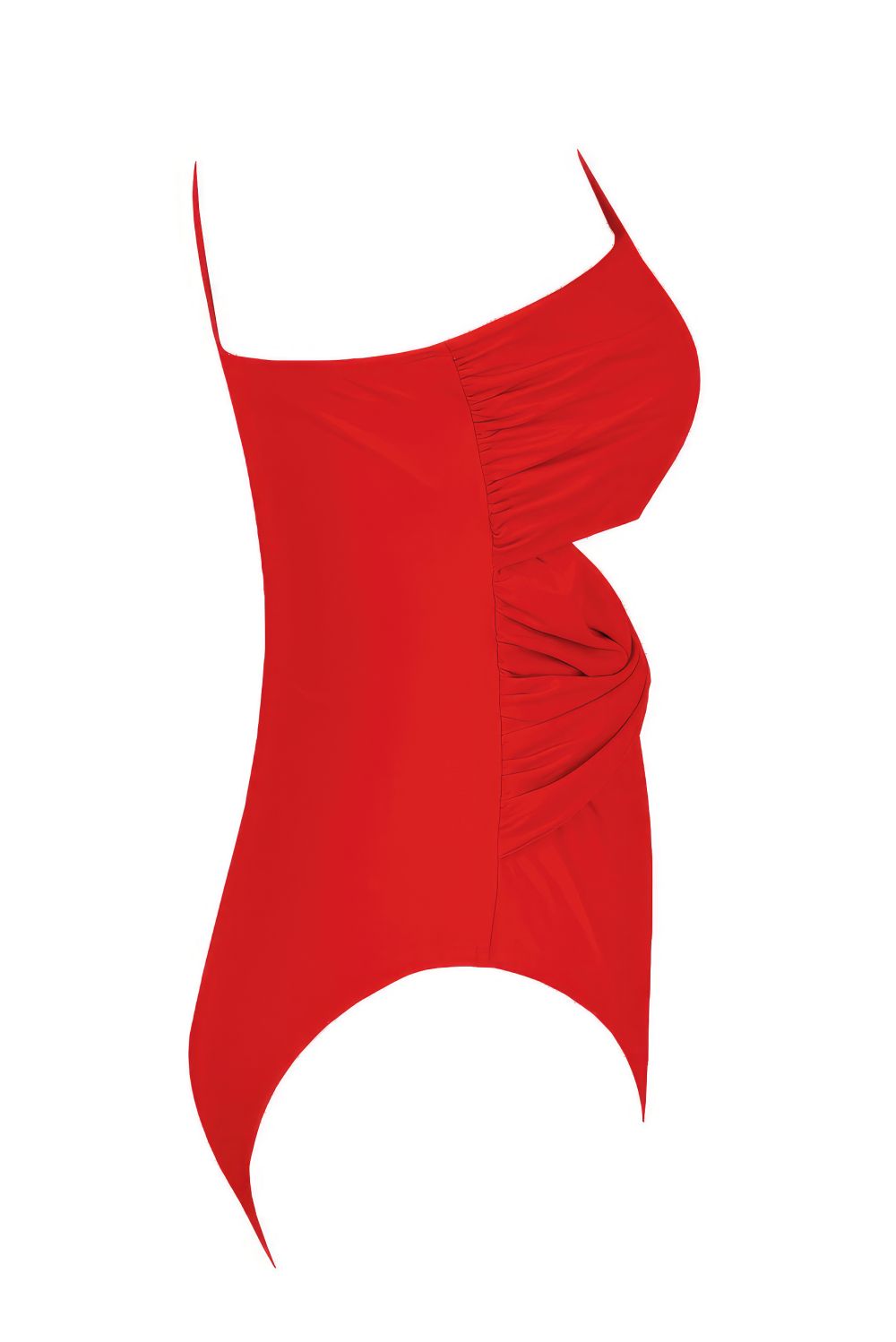 Red-One-Shoulder-Cross-Monokini-Swimsuit