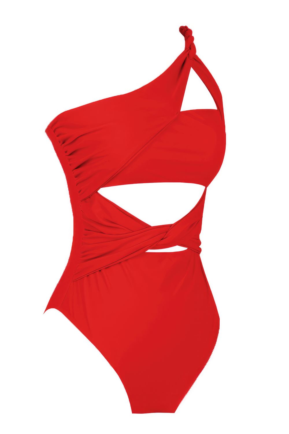 Red-One-Shoulder-Cross-Monokini-Swimsuit