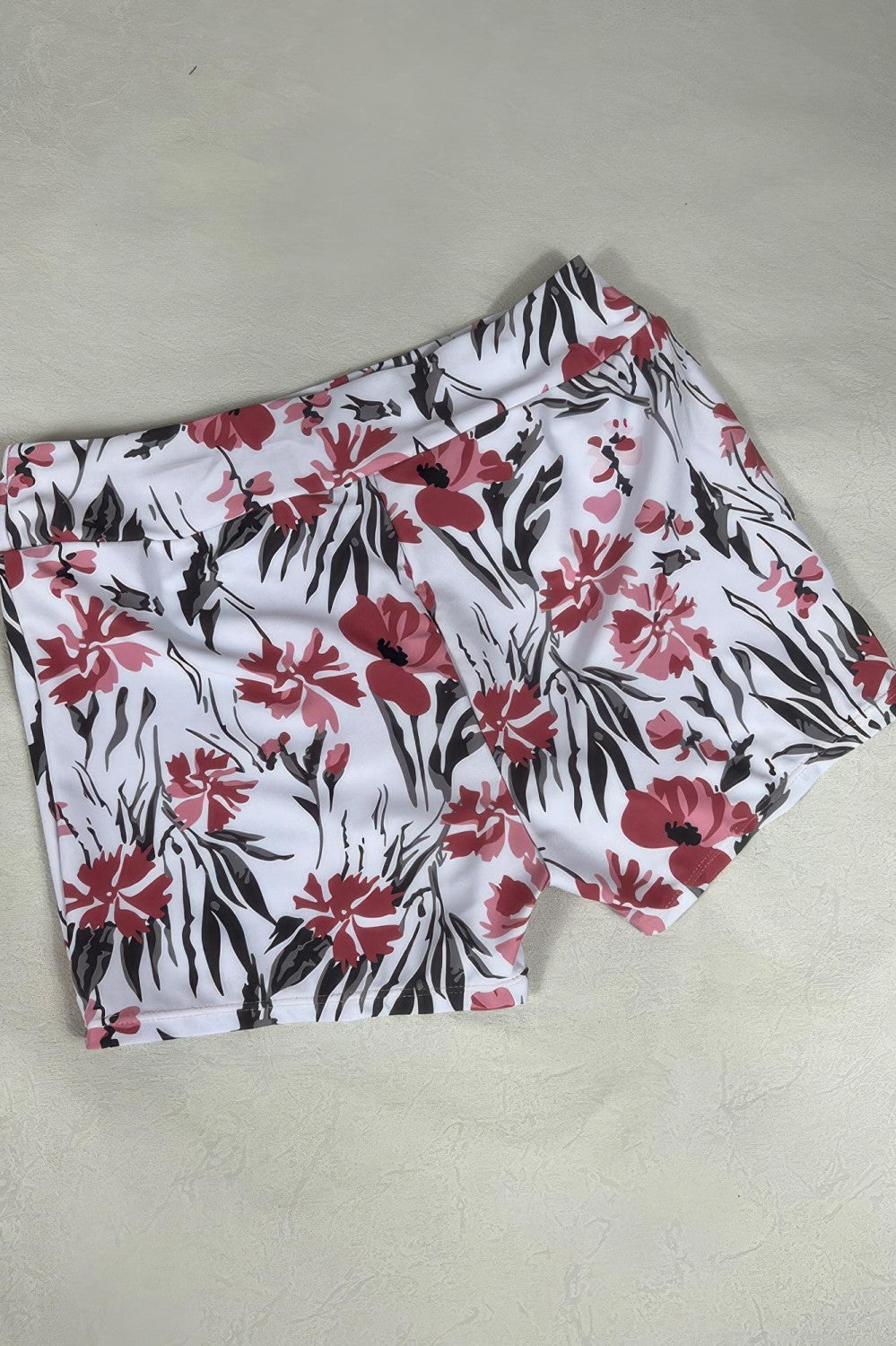 Tummy Control Blouson Short High Waisted Two Piece Tankini