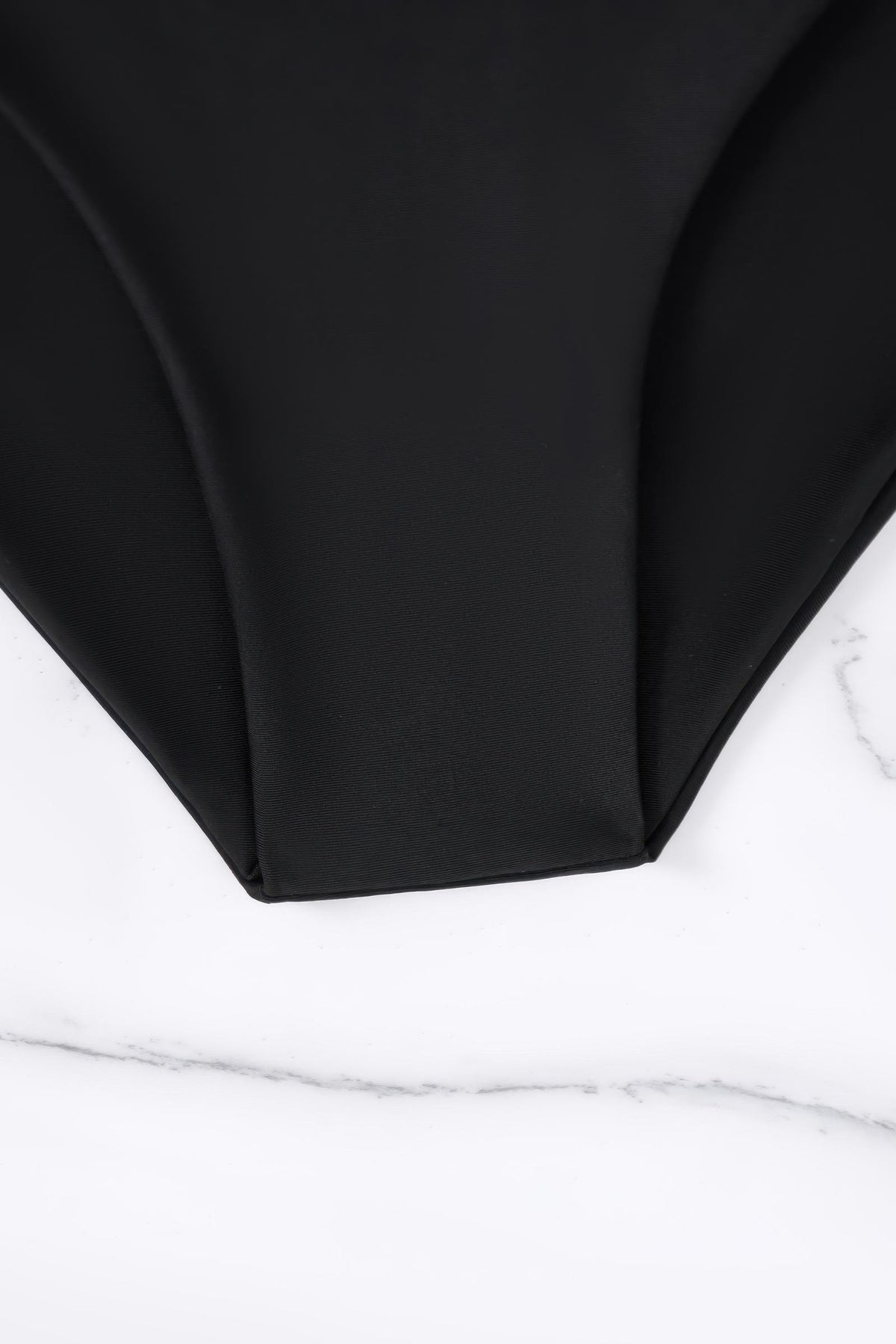 Front Tie O Ring High Waisted Bikini Set Cross Waist Two Piece Swimsuit
