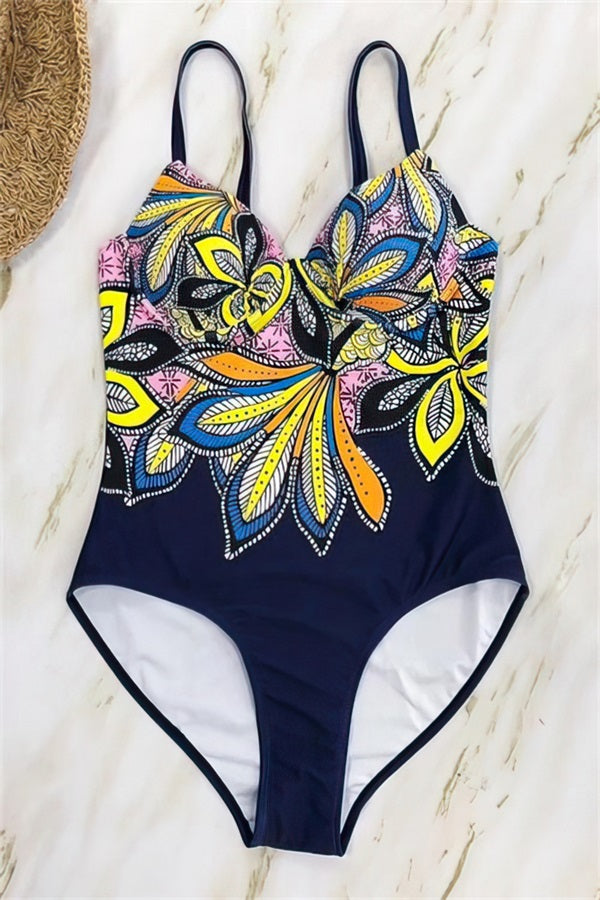 Colorful-Print-Push-Up-Ladies-One-Piece-Swimsuit