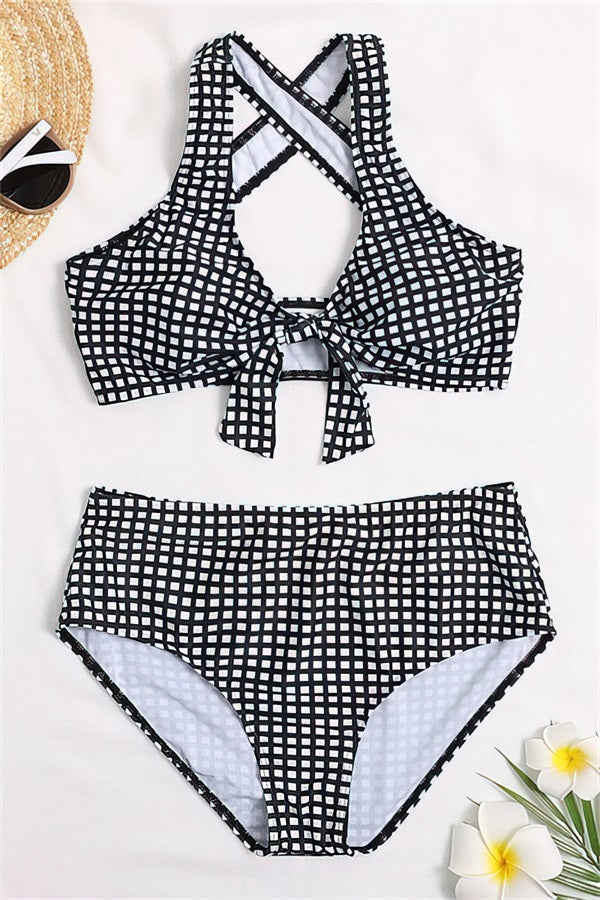 Cute-Lattice-Teenage-Bikini-Two-Pieces-Bathing-Suits-Black