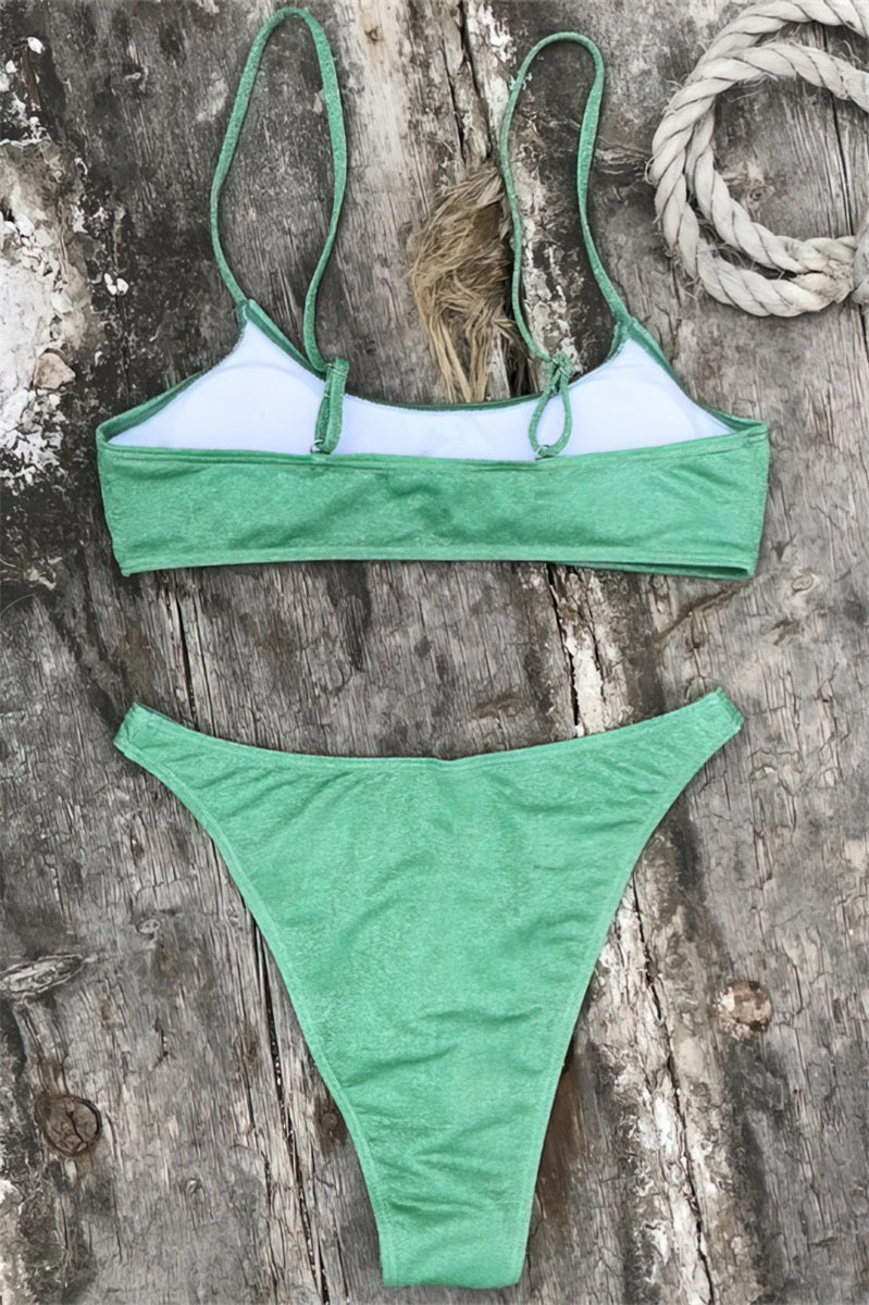 Green-Hot-Sexy-Skimpy-Bikinis-Two-Piece-Swimsuits