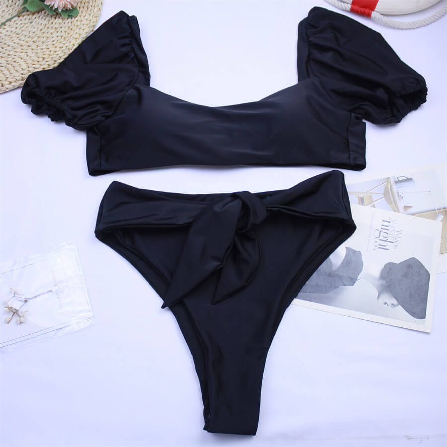Shakespeare-Retro-Style-Puffy-Sleeves-Two-Piece-Swimsuit