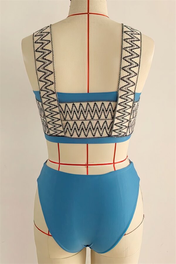 Wave-Pattern-Print-Stitching-Collection-Two-Piece-Sets